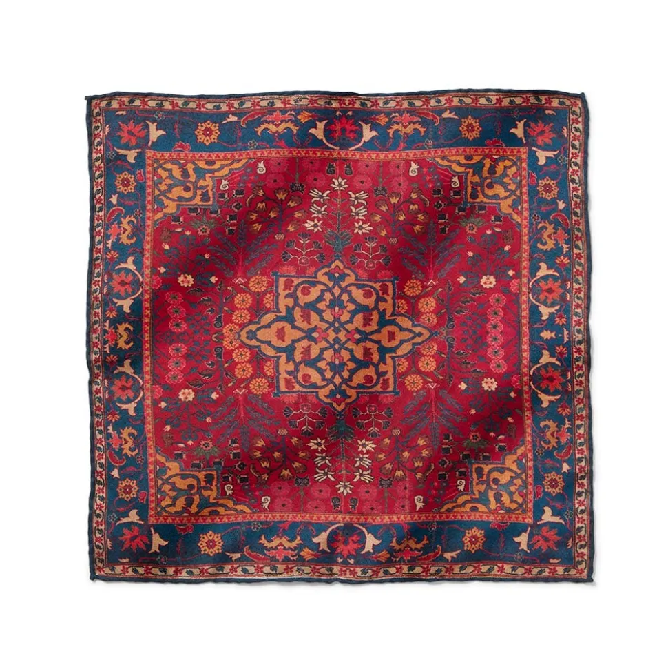 Iranian Vase Carpet Silk Pocket Square
