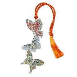 Japanese Obi Butterflies Bookmark
