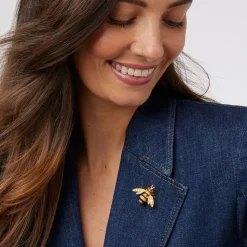 Jeweled Bee Brooch