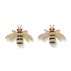 Jeweled Bee Stud Earrings