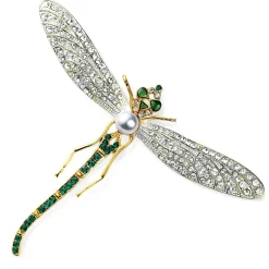 Jeweled Dragonfly Brooch