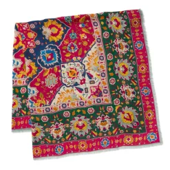 Kashan Carpet Square Scarf