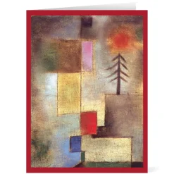 Klee: Little Painting with Pine Tree Holiday Cards