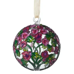 Louis C. Tiffany Hollyhocks Cloisonné Ornament
