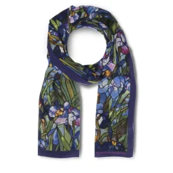 Louis C. Tiffany Irises Oblong Silk Scarf