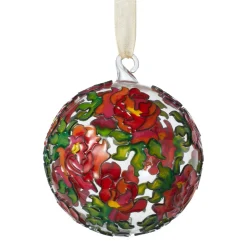 Louis C. Tiffany Peonies Cloisonné Ornament