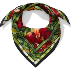 Louis C. Tiffany Peonies Silk Neckerchief
