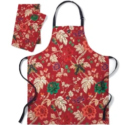 Lyon Floral Apron and Tea Towel Set