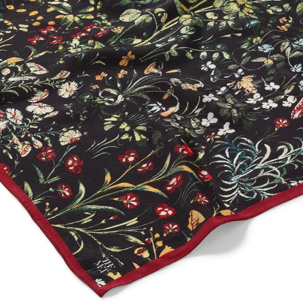 Medieval Millefleurs Oblong Silk Scarf