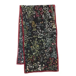 Medieval Millefleurs Oblong Silk Scarf