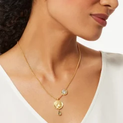 Mediterranean Coin Pendant Necklace