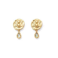 Mediterranean Coin Stud Earrings
