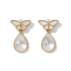 Meiji Butterfly Drop Earrings