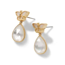 Meiji Butterfly Drop Earrings