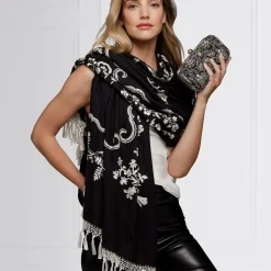 Met Florals Embroidered 50th Anniversary Shawl