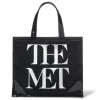 Met Logo Vinyl Tote