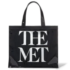 Met Logo Vinyl Tote
