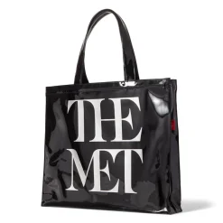 Met Logo Vinyl Tote
