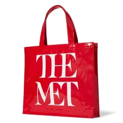 Met Logo Vinyl Tote