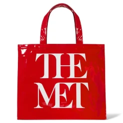 Met Logo Vinyl Tote
