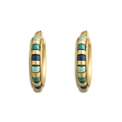 Middle Kingdom Cylindrical Bead Earrings