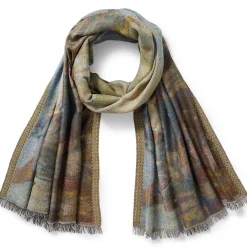 Monet Bridge and Water Lilies Shawl