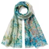 Monet Garden at Argenteuil Oblong Silk Scarf