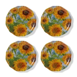 Monet Sunflowers Side Plate Set