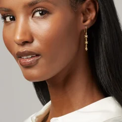 Moon and Stars Drop Earrings