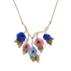 Morning Glories Bib Necklace