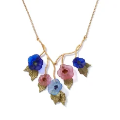 Morning Glories Bib Necklace