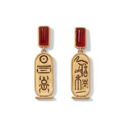 New Kingdom Gems Double-Drop Earrings