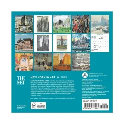 New York in Art Mini Wall Calendar 2025