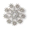 Ottoman Star Antiqued Silver Brooch