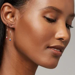 Paintbrush and Palette Drop Earrings