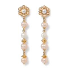 Philippine Pearl Linear Drop Earrings