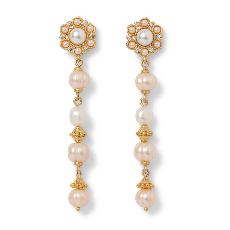 Philippine Pearl Linear Drop Earrings