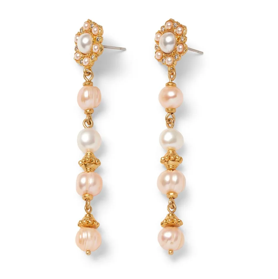 Philippine Pearl Linear Drop Earrings