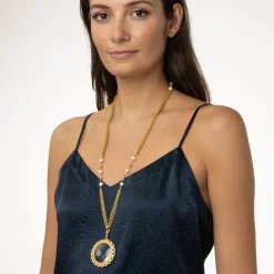 Philippine Pearl Magnifier Pendant Necklace