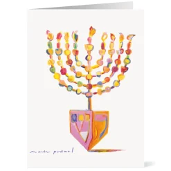 Podwal: Menorah Dreidel Holiday Cards