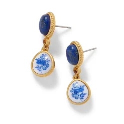 Qing Bottle Floral Drop Earrings