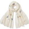 Qing Embroidered Butterflies Oblong Scarf