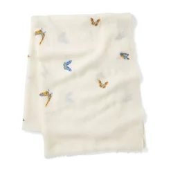 Qing Embroidered Butterflies Oblong Scarf