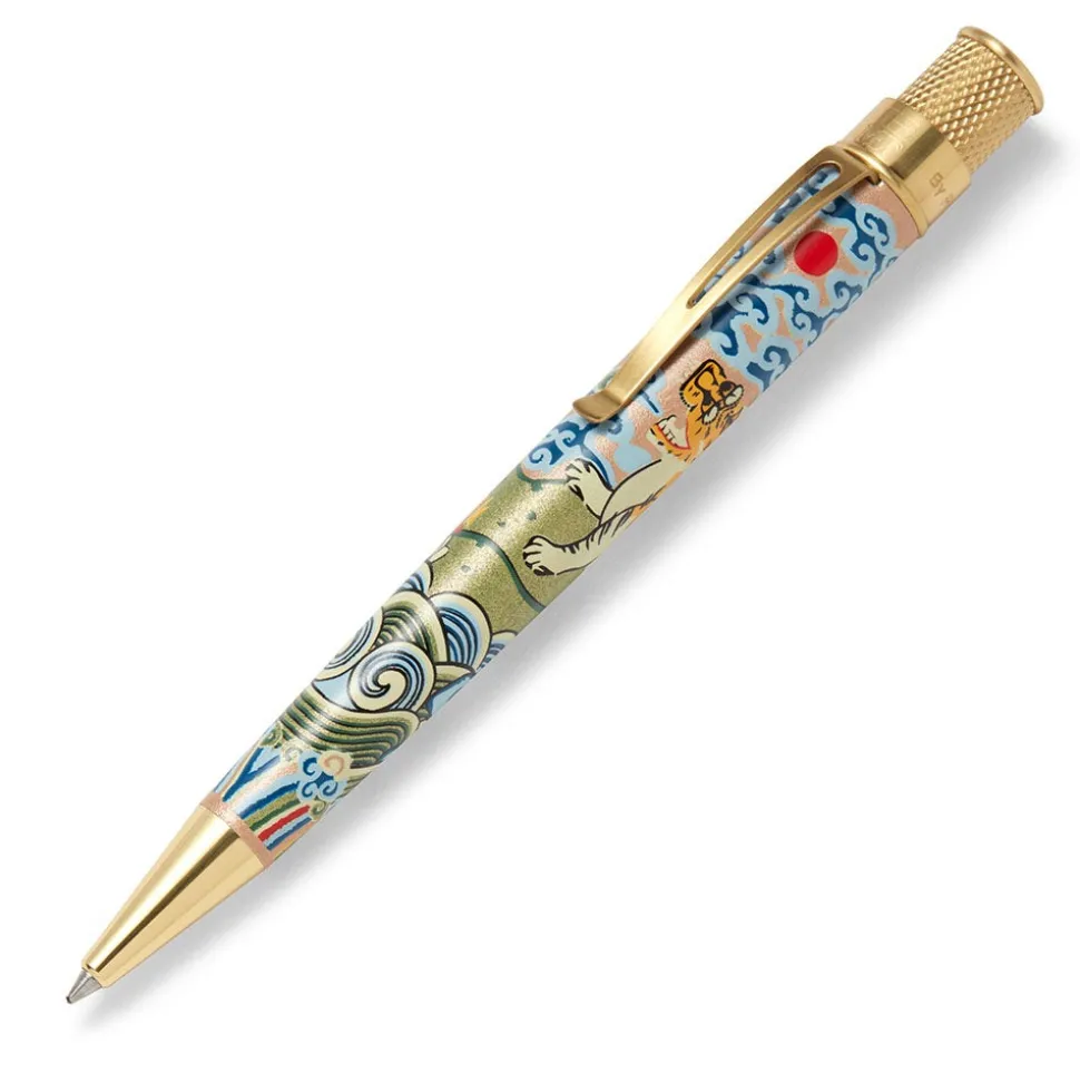 Retro 51 Chinese Tiger Rank Badge Rollerball Pen