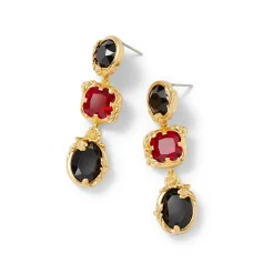 Rococo Motifs Drop Earrings