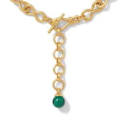 Roman Malachite Statement Necklace