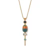 Royal Scarab Lariat Necklace