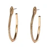 Serpentine Hoop Earrings