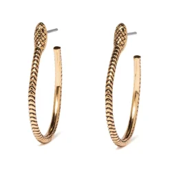 Serpentine Hoop Earrings
