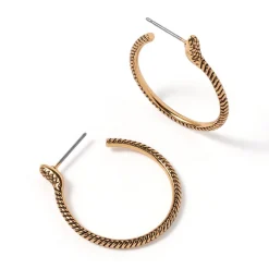 Serpentine Hoop Earrings